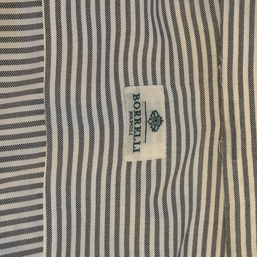 Borrelli Napoli Multi Color Stripes Pattern L/S M… - image 5